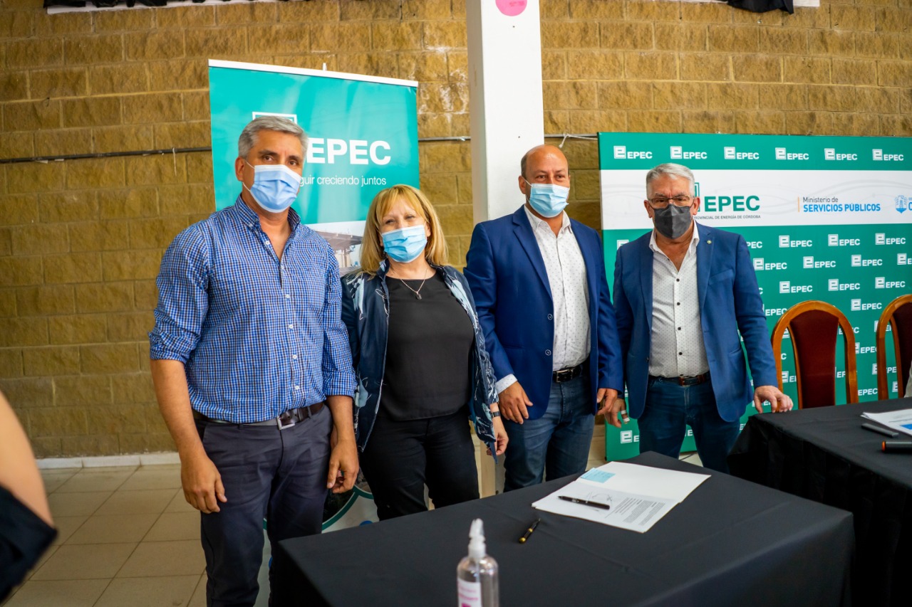 La Cooperativa de Soto firmó convenio con EPEC por obras eléctricas